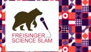 Logo Freisinger Science Slam: Bär mit Microphone