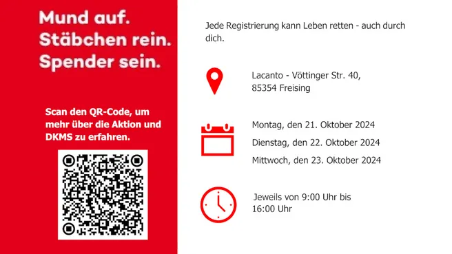 DKMS Registrieraktion in Freising