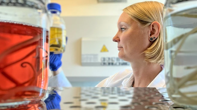 tum-at-freising-Prof. Friederike Ebner im Labor