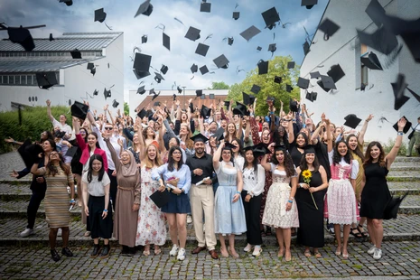 Hutwurf auf der Graduation Ceremony